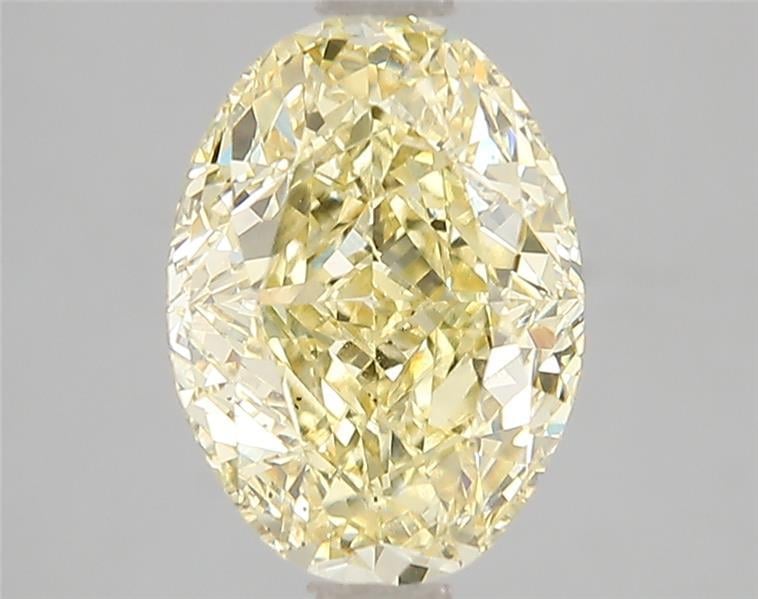 3.04 Ct. Fancy Vivid Yellow Oval Lab Grown Diamond