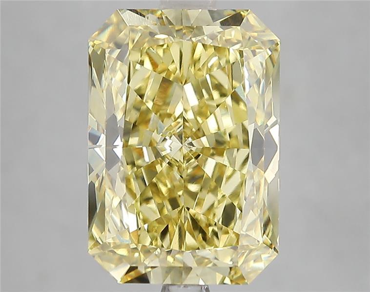 5.04 Ct. Fancy Vivid Yellow Radiant Lab Grown Diamond