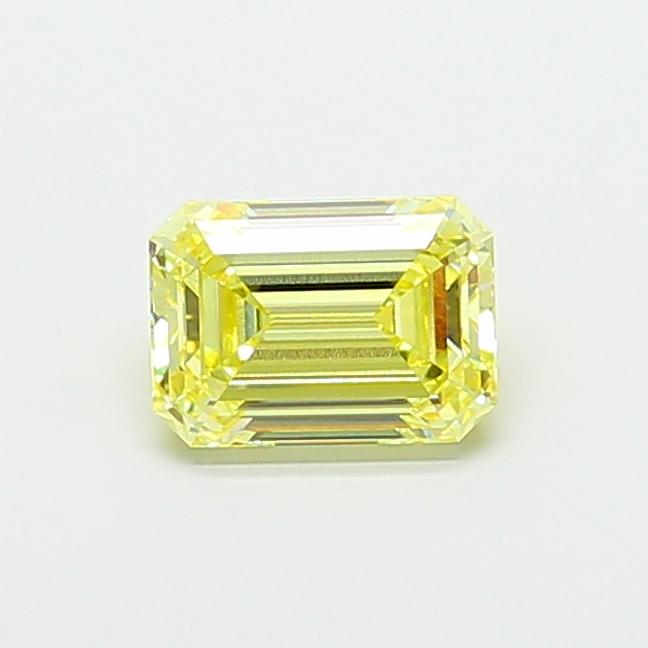 2.59 Ct. Fancy Yellow Emerald Lab Grown Diamond