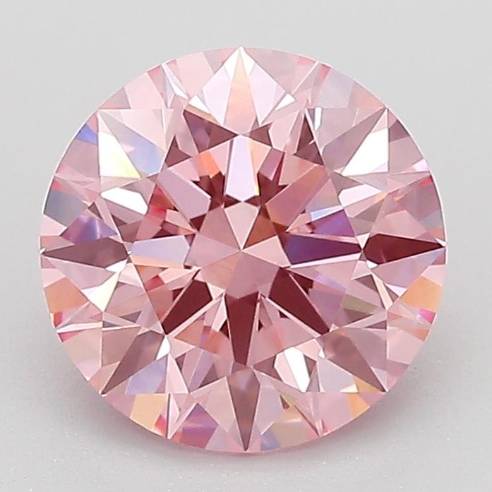 2.04 Ct. Fancy Vivid Pink Round Lab Grown Diamond