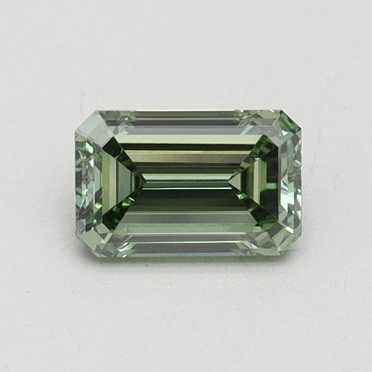 0.70 Ct. Fancy Vivid Green Emerald Lab Grown Diamond