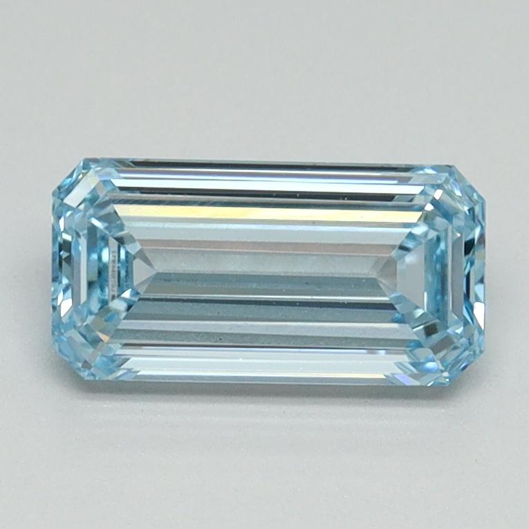 1.01 Ct. Fancy Intense Blue Emerald Lab Grown Diamond