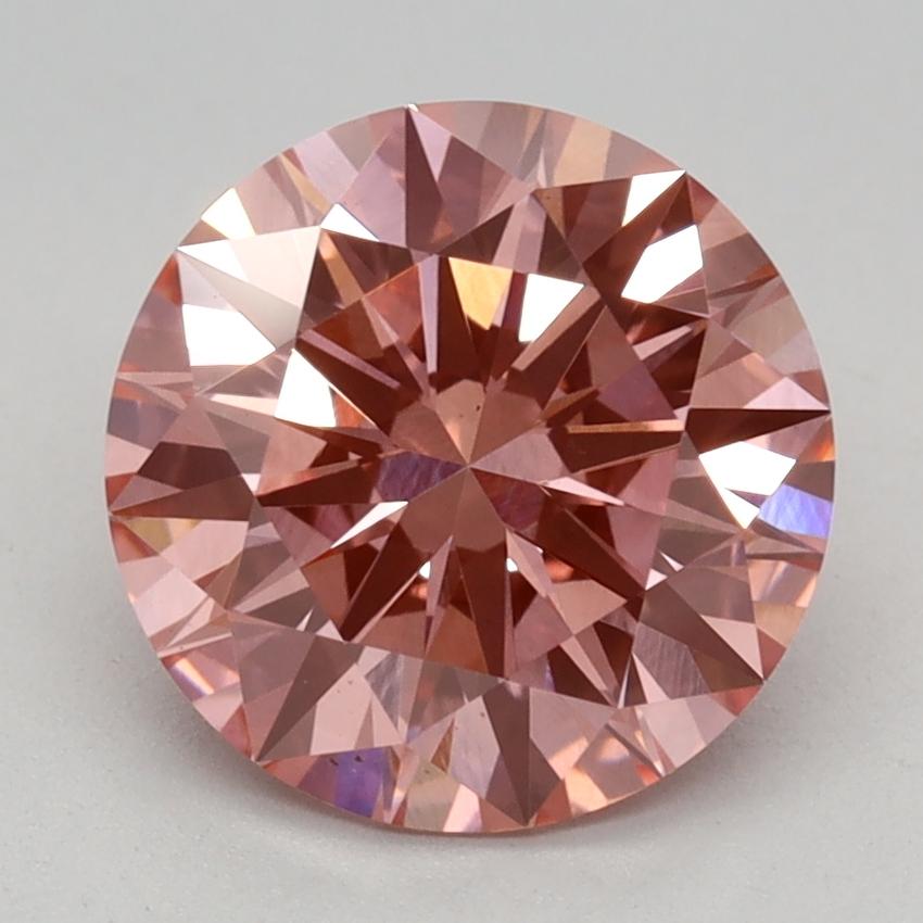 2.03 Ct. Fancy Vivid Pink Round Lab Grown Diamond