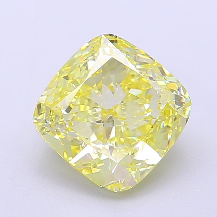 2.53 Ct. Fancy Fancy Yellow Cushion Lab Grown Diamond