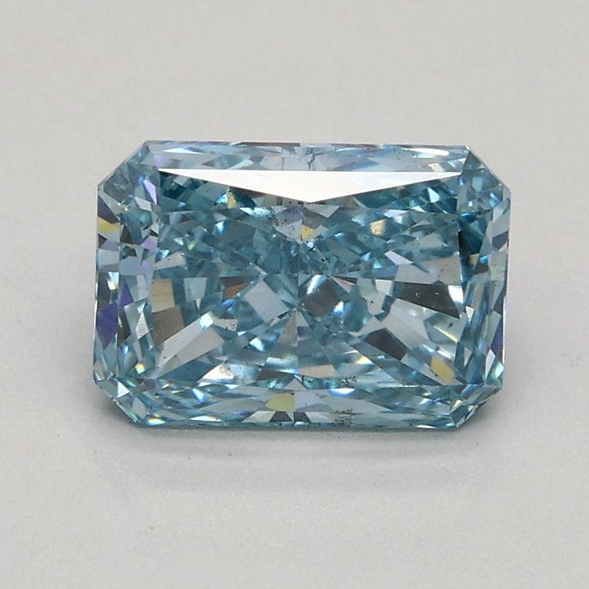 1.09 Ct. Fancy Intense Blue Radiant Lab Grown Diamond