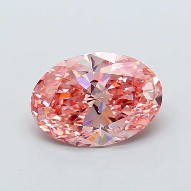 2.03 Ct. Fancy Vivid Pink Oval Lab Grown Diamond