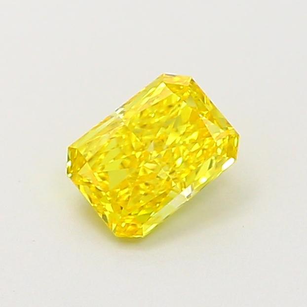 0.52 Ct. Fancy Vivid  Yellow Radiant Lab Grown Diamond