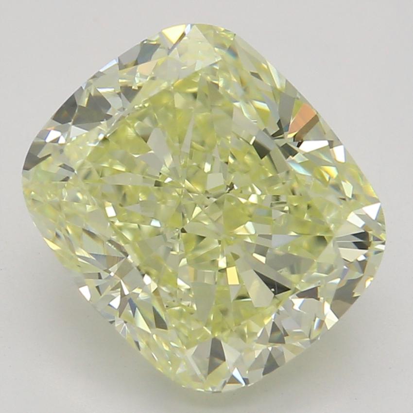2.50 Ct. Fancy Light Yellow Cushion Diamond