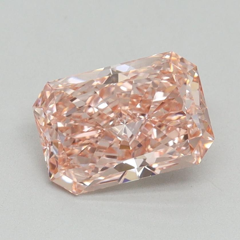 1.24 Ct. Fancy Vivid Pink Radiant Lab Grown Diamond