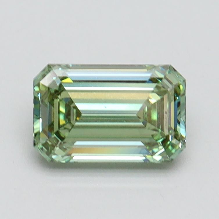 0.97 Ct. Fancy Vivid Green Emerald Lab Grown Diamond