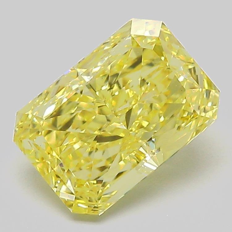 2.06 Ct. Fancy Vivid Yellow Radiant Lab Grown Diamond