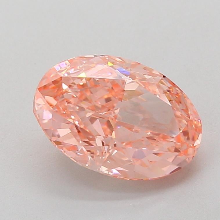 2.57 Ct. Fancy Vivid Pink Oval Lab Grown Diamond