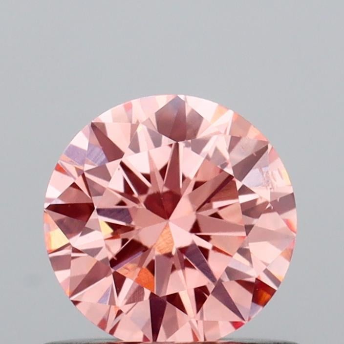 0.62 Ct. Fancy Intense Pink Round Lab Grown Diamond