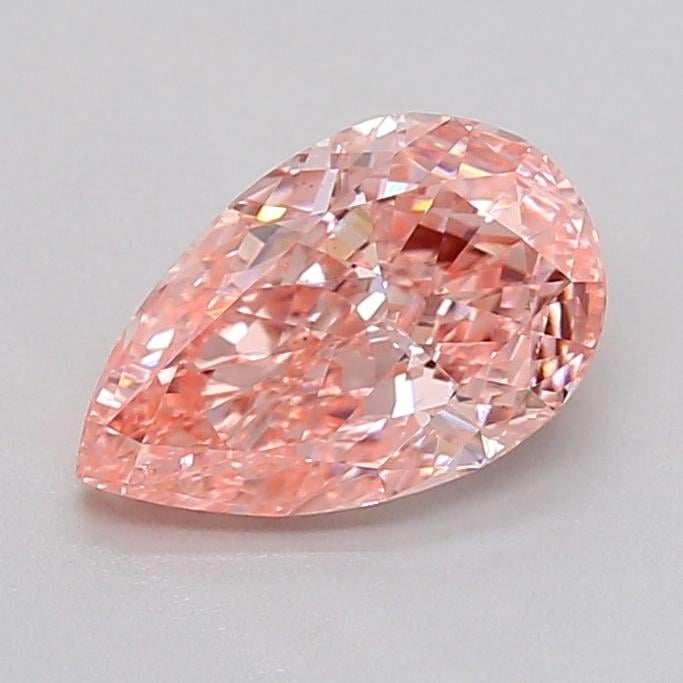 1.09 Ct. Fancy Vivid  Pink Pear Lab Grown Diamond