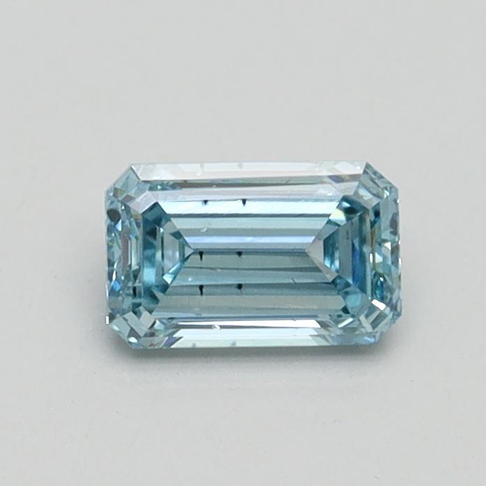 0.5 Ct. Fancy Intense Blue Emerald Lab Grown Diamond