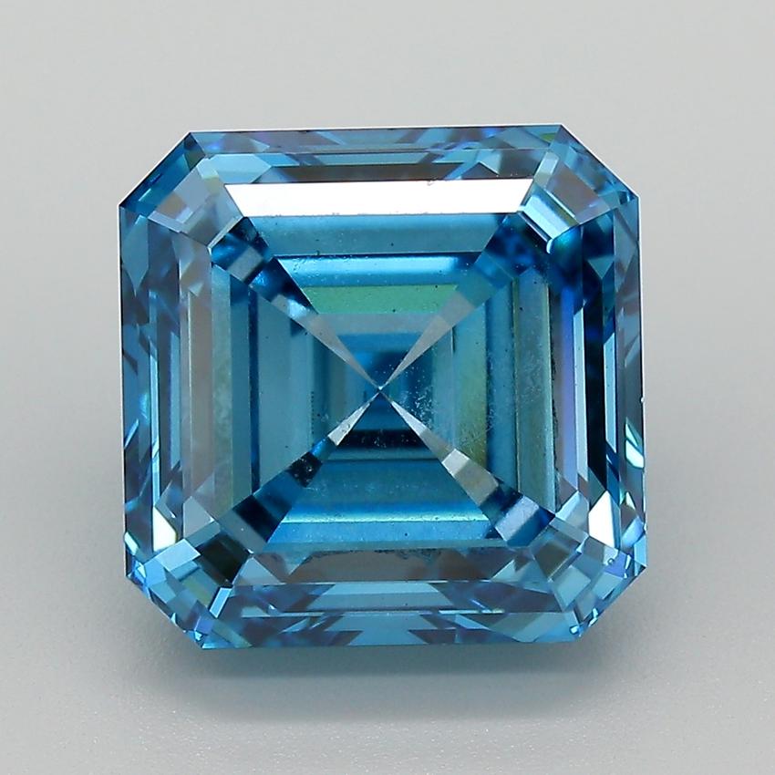 6.48 Ct. Fancy Deep Blue Asscher Lab Grown Diamond