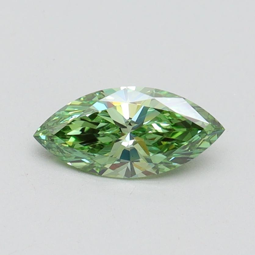 0.50 Ct. Fancy Vivid Green Marquise Lab Grown Diamond