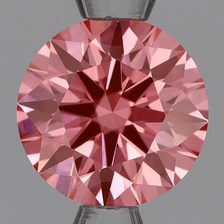 1.03 Ct. Fancy Vivid Pink Round Lab Grown Diamond
