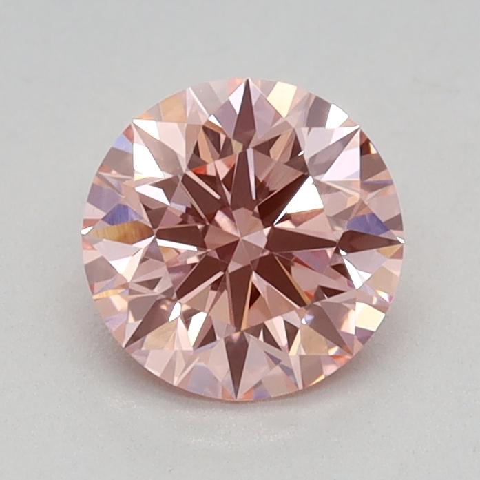 0.63 Ct. Fancy Intense Pink Round Lab Grown Diamond