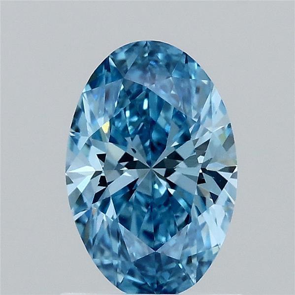 1.01 Ct. Fancy Vivid Blue Oval Lab Grown Diamond