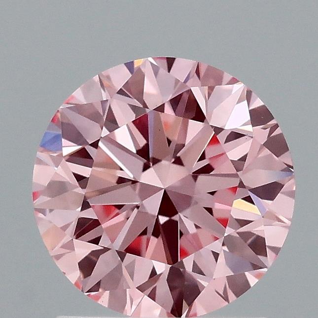 1.51 Ct. Fancy Vivid Pink Round Lab Grown Diamond