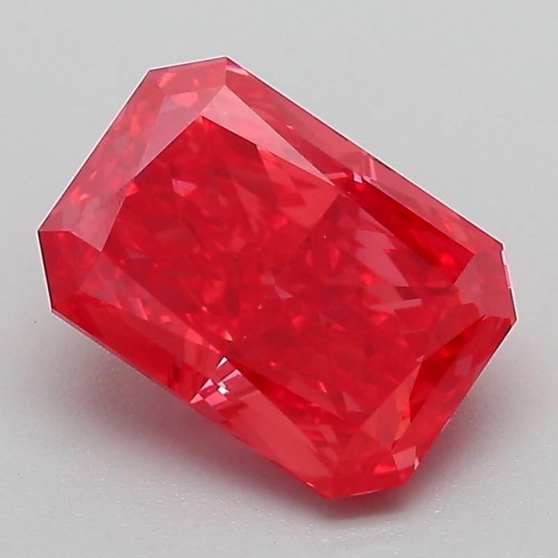 2.32 Ct. Fancy Vivid Red Radiant Lab Grown Diamond