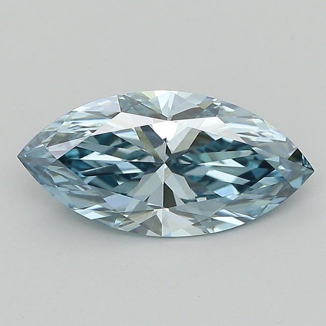 2.15 Ct. Fancy Vivid  Blue Marquise Lab Grown Diamond