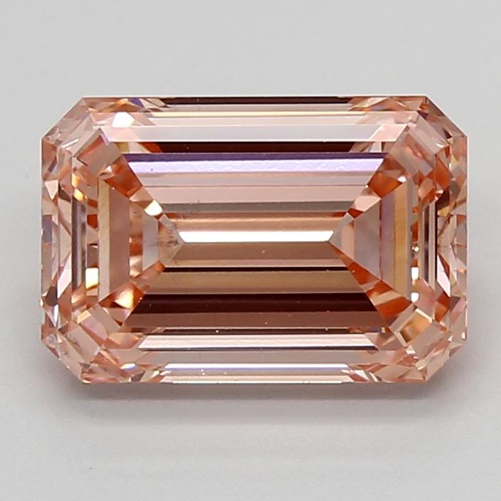 4.04 Ct. Fancy Intense  Pink Emerald Lab Grown Diamond