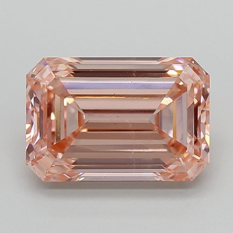 3.99 Ct. Fancy Intense  Pink Emerald Lab Grown Diamond