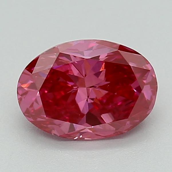 0.51 Ct. Fancy Vivid  Pink Oval Lab Grown Diamond
