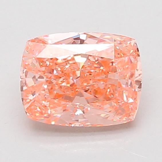 1.51 Ct. Fancy Vivid Pink Cushion Lab Grown Diamond