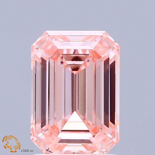 2.01 Ct. Fancy Intense Pink Emerald Lab Grown Diamond