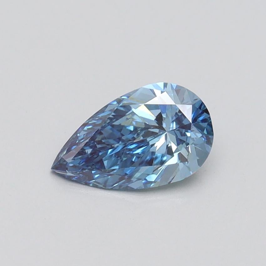 0.56 Ct. Fancy Vivid Blue Pear Lab Grown Diamond