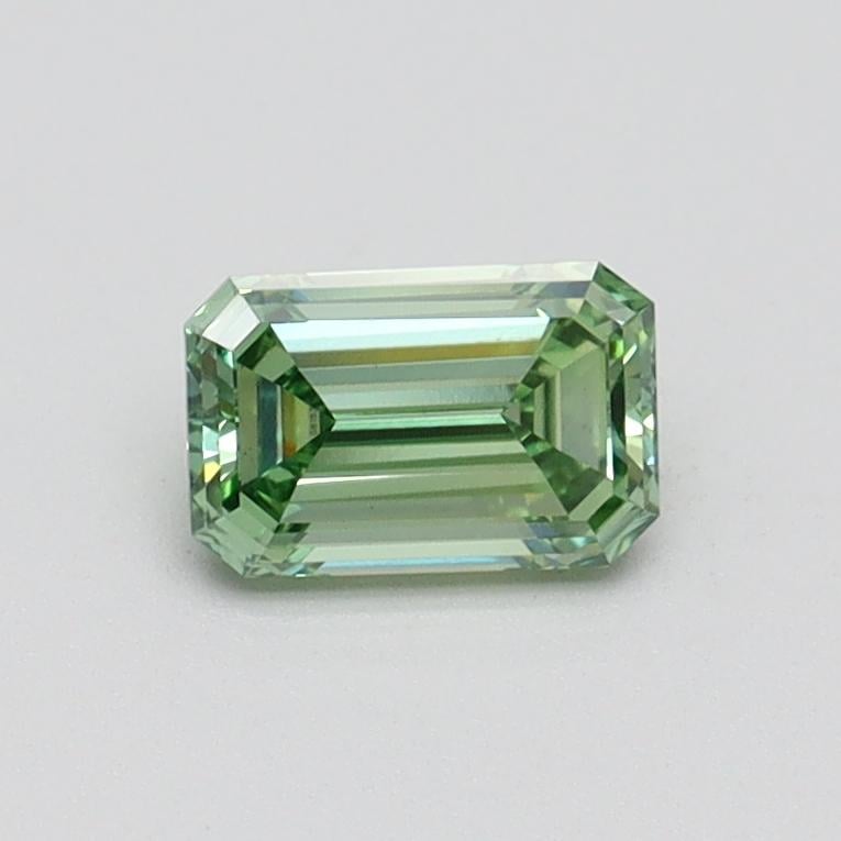 0.54 Ct. Fancy Intense Pacific Green Emerald Lab Grown Diamond