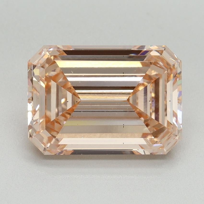 4.10 Ct. Fancy Intense Orange Emerald Lab Grown Diamond