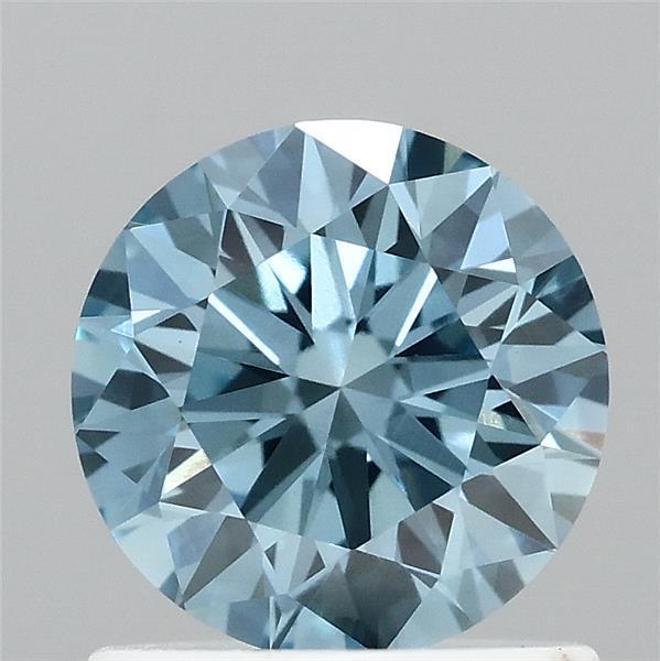 0.95 Ct. Fancy Vivid  Blue Round Lab Grown Diamond