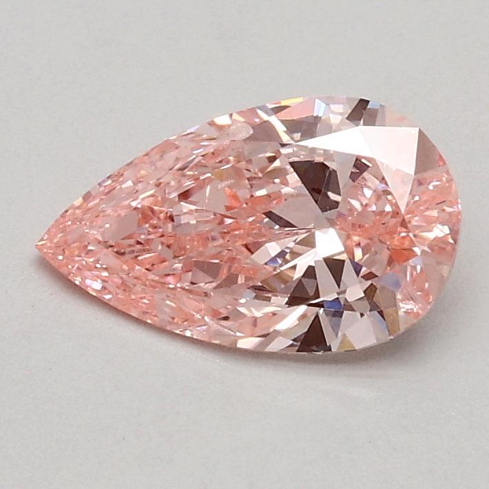 0.51 Ct. Fancy Vivid Pink Pear Lab Grown Diamond