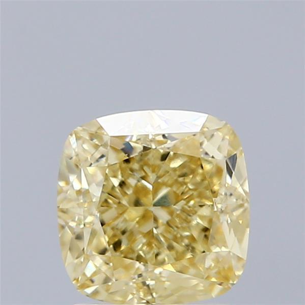2.17 Ct. Fancy Yellow Cushion Lab Grown Diamond
