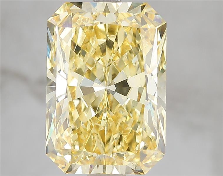 5.10 Ct. Fancy Vivid Yellow Radiant Lab Grown Diamond