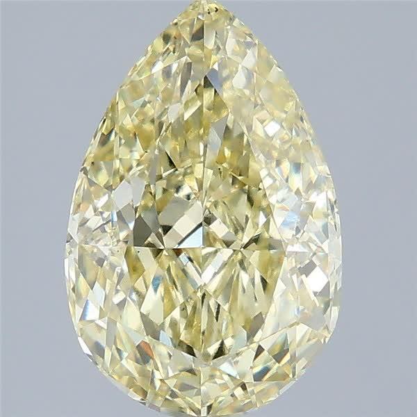3.06 Ct. Fancy Yellow Pear Lab Grown Diamond