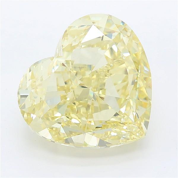 9.63 Ct. Fancy Yellow Heart Lab Grown Diamond