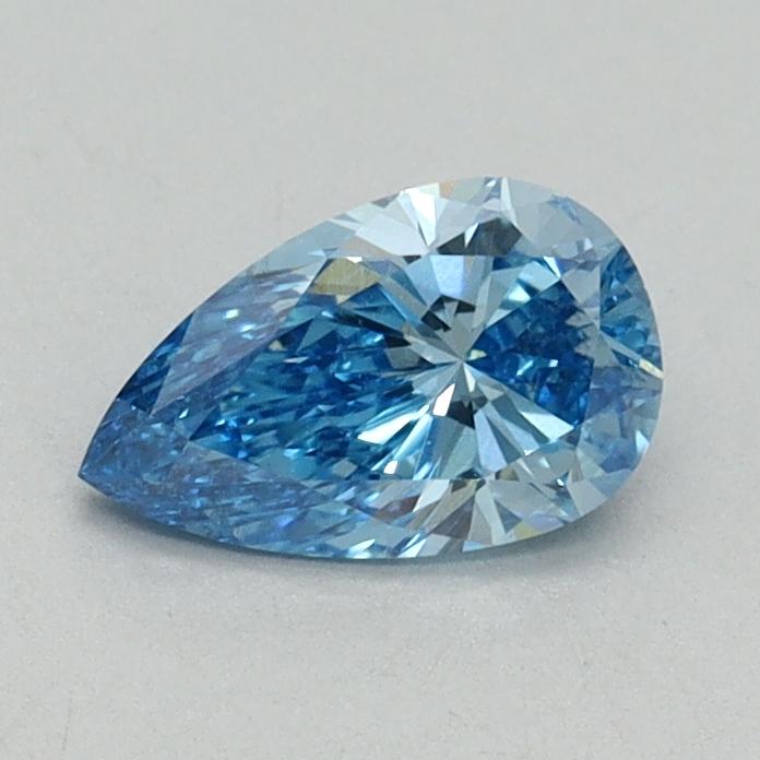 0.57 Ct. Fancy Vivid Blue Pear Lab Grown Diamond