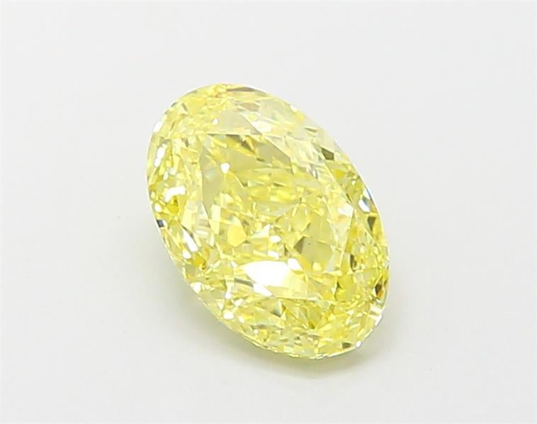 1.36 Ct. Fancy Intense Yellow Oval Lab Grown Diamond