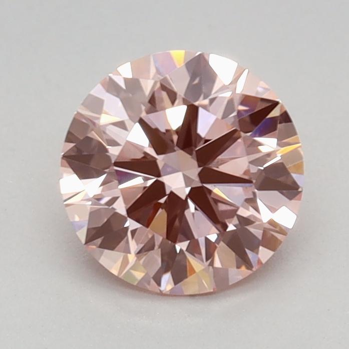 0.74 Ct. Fancy Intense Pink Round Lab Grown Diamond
