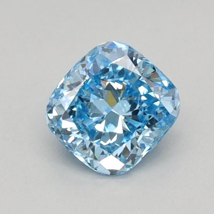 0.44 Ct. Fancy Vivid Blue Cushion Lab Grown Diamond