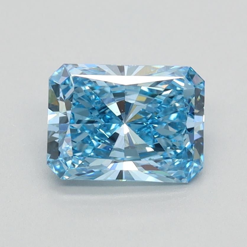 0.96 Ct. Fancy Vivid Blue Radiant Lab Grown Diamond