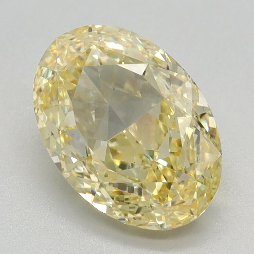 2.14 Ct. Fancy Intense Yellow Oval Lab Grown Diamond