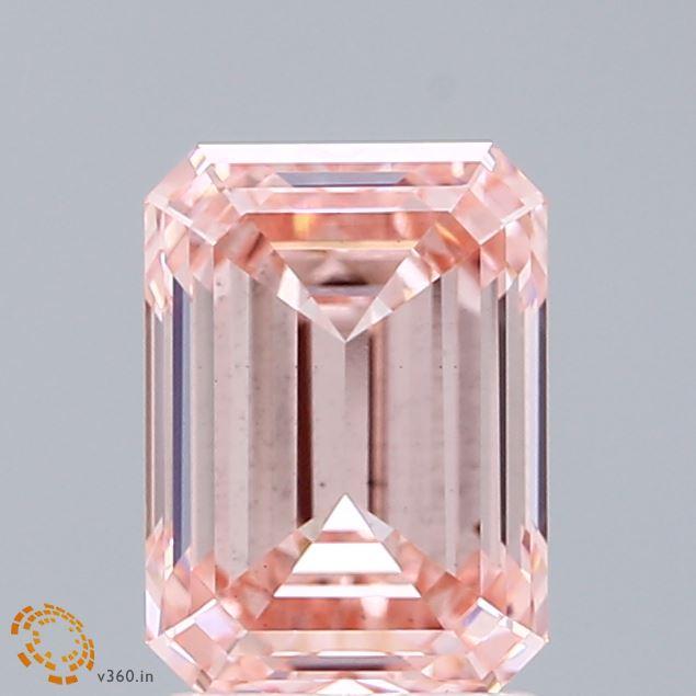 2.09 Ct. Fancy Intense Pink Emerald Lab Grown Diamond