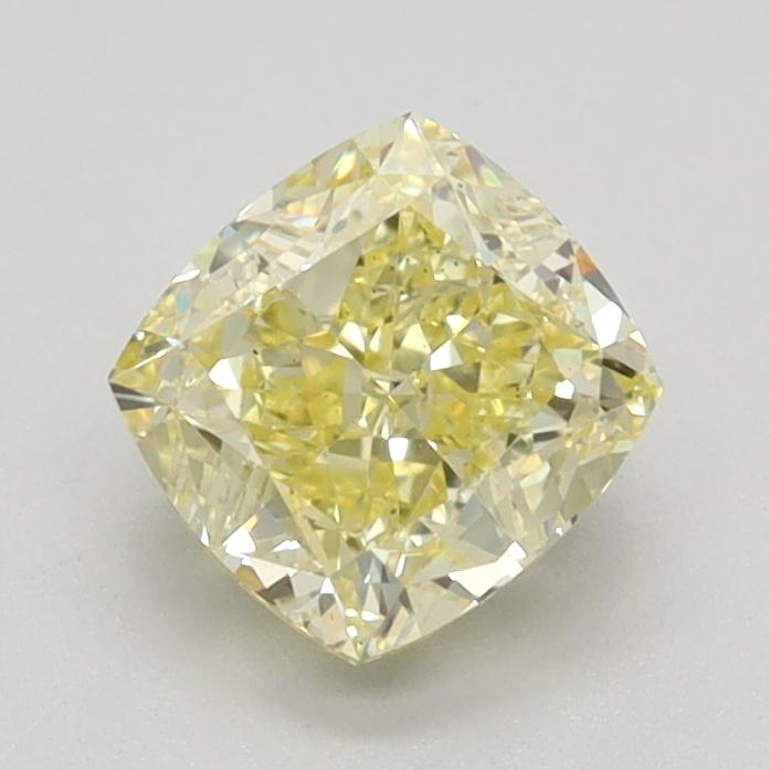 1.05 Ct. Fancy  Intense Yellow Cushion Lab Grown Diamond
