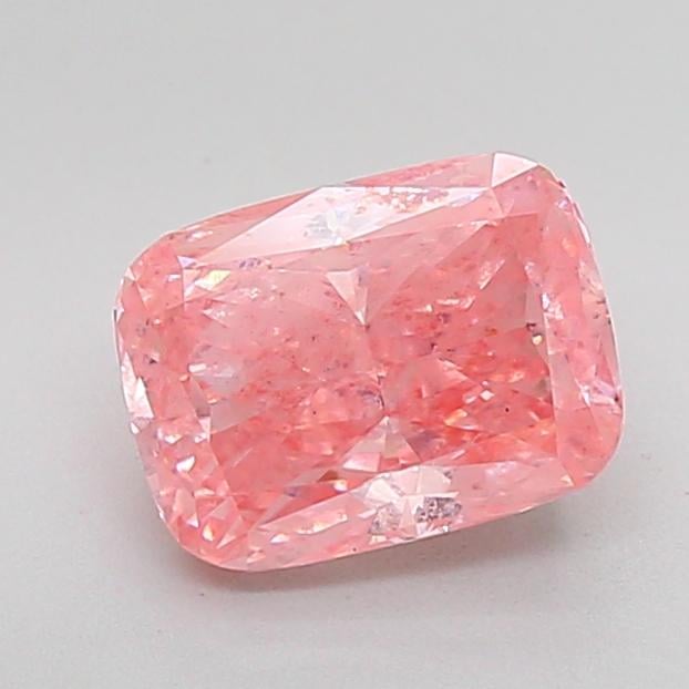 3.07 Ct. Fancy Intense Pink Cushion Lab Grown Diamond